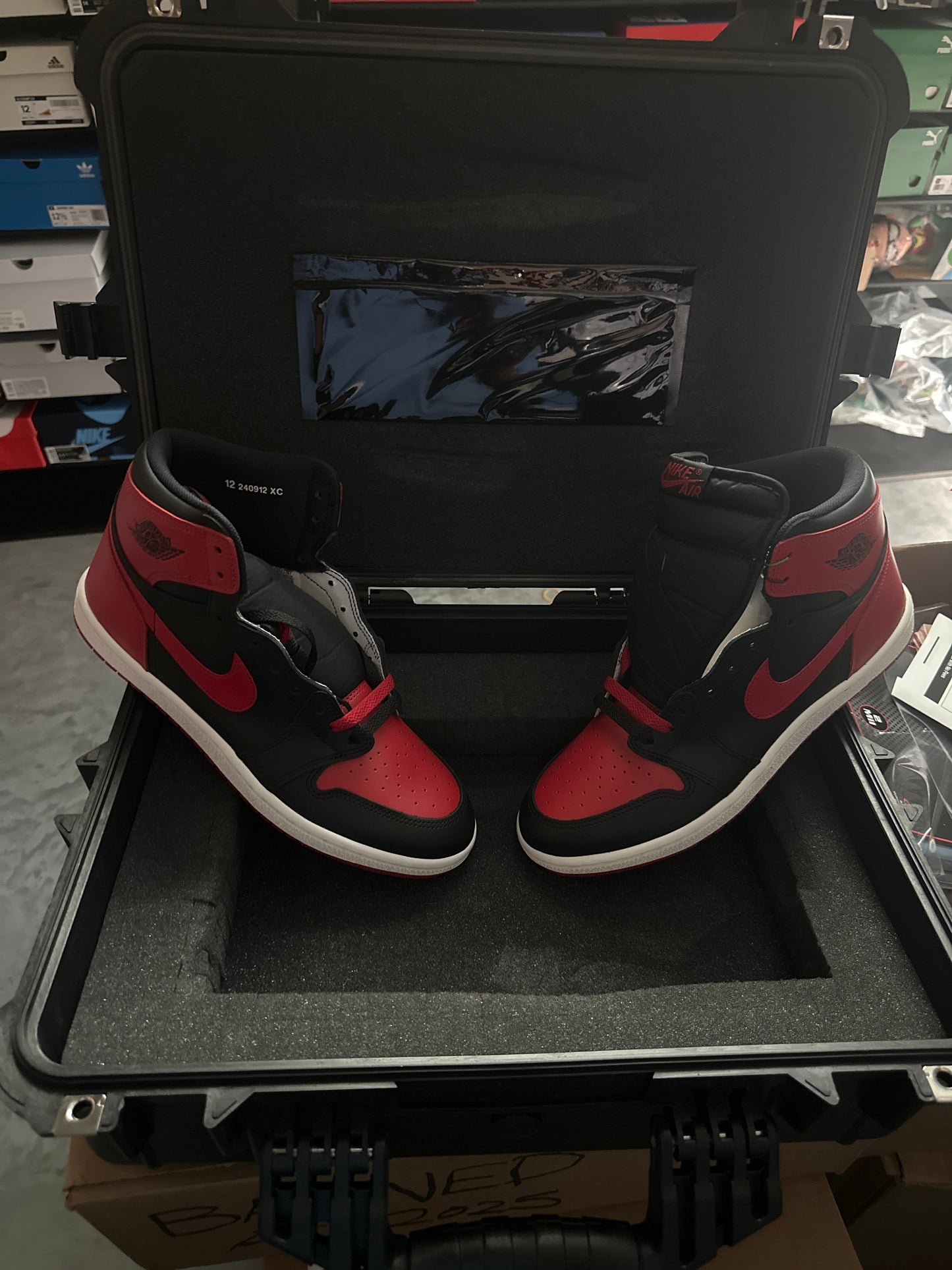 Air Jordan 1 Retro High ’85 OG “Bred” -Shoe Palace Special Box (#45/123 - 2025). One of 10,000 pairs.