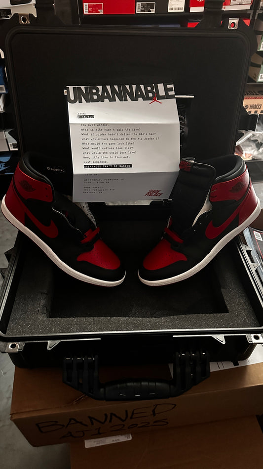 Air Jordan 1 Retro High ’85 OG “Bred” -Shoe Palace Special Box (#45/123 - 2025). One of 10,000 pairs.