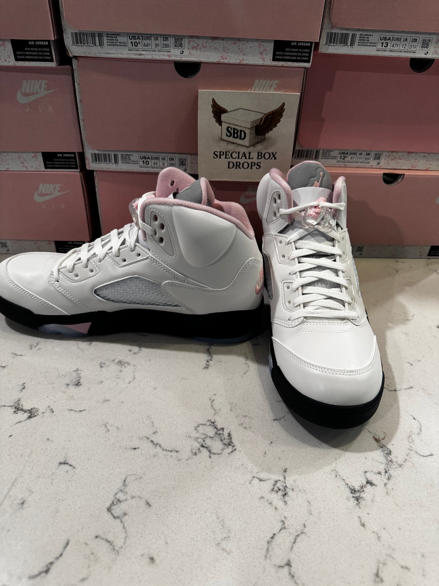 Jordan 5 Retro Med Soft Pink HQ7978-102 Size 7-13 -Authentic-In Hand🔥