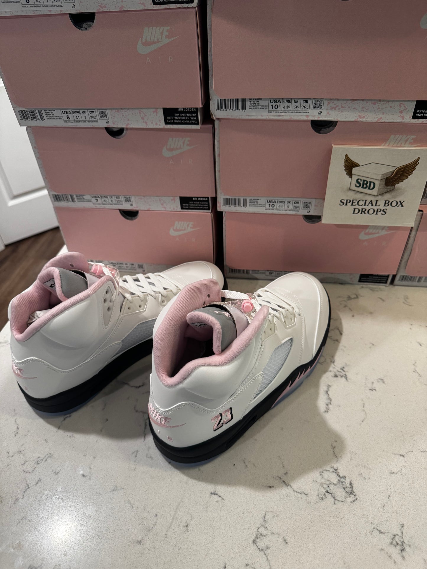Jordan 5 Retro Med Soft Pink HQ7978-102 Size 7-13 -Authentic-In Hand🔥